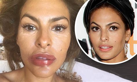 eva mendes no makeup|eva mendes fillers.